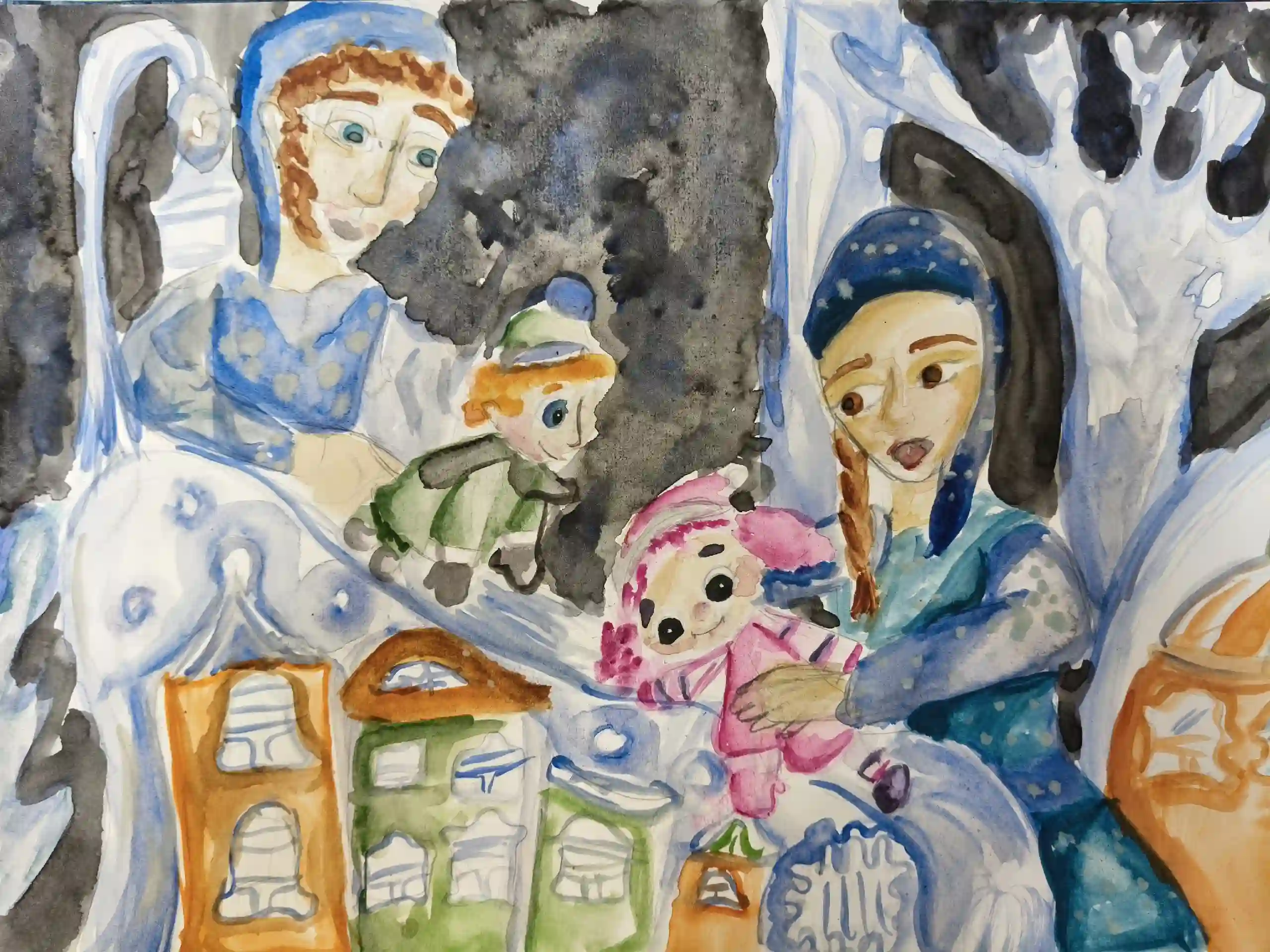 Выставка детского рисунка &laquo;Театр глазами детей&raquo; открылась в Обществе дружбы Петрозаводск-Тюбинген